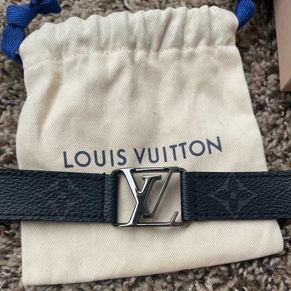 LOUIS VUITTON Hockenheim Bracelet Eclipse Monogram Eclipse Size 17 - Picture 4 of 10